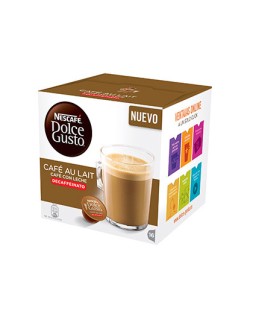 Cafe dolce gusto cafe con leche descafeinado monodosis caja de 16 unidades
