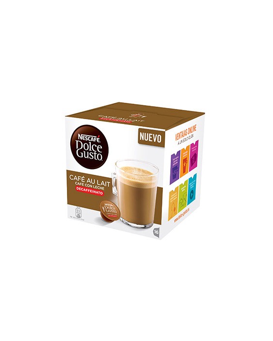 Cafe dolce gusto cafe con leche descafeinado monodosis caja de 16 unidades