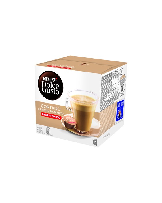 Cafe dolce gusto cortado descafeinado caja monodosis de 16 unidades