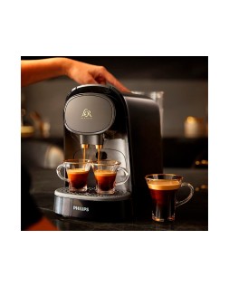 Cafetera de capsulas philips barista 19 bares 1450w 1l doble espresso compatible con capsulas l'or y nespresso