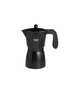 Cafetera italiana adler espresso 6 tazas 300ml valido para vitroceramica cocina electrica y fuego