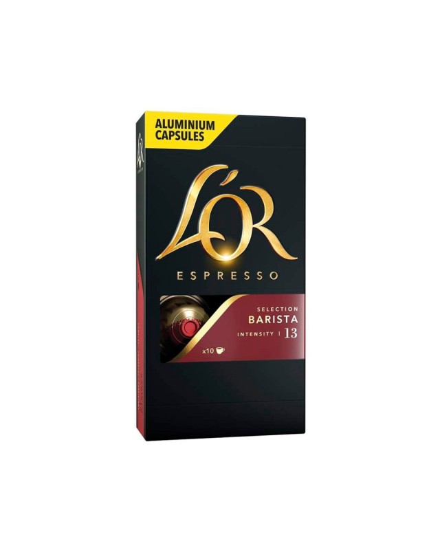 Cafe l'or espresso barista intensidad 13 caja de 10 capsulas xxl compatible nespresso