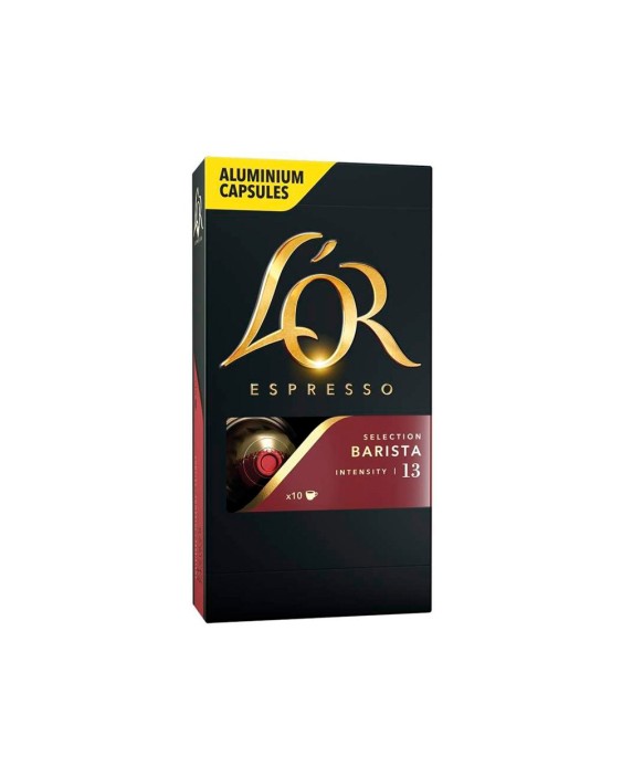 Cafe l'or espresso barista intensidad 13 caja de 10 capsulas xxl compatible nespresso