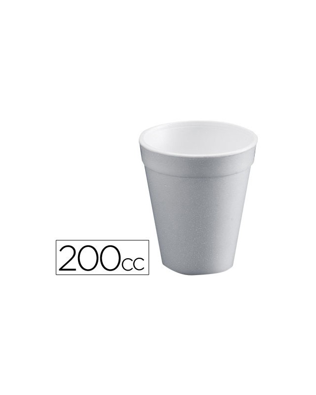 Vaso termico de poliexpan 200cc paquete de 50 unidades