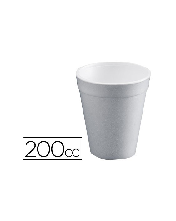 Vaso termico de poliexpan 200cc paquete de 50 unidades