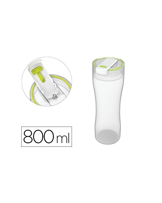 Vaso bebidas offisys capacidad 0,8 l doble apertura limpieza facil 100% hermetico 81x240 mm