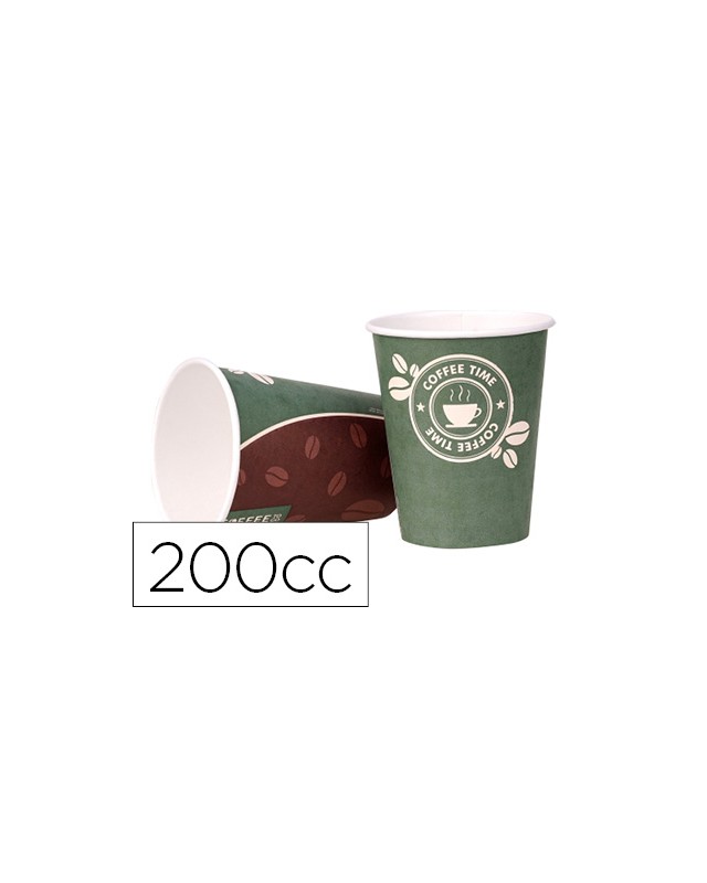 Vaso termico carton 200 cc paquete de 50 unidades