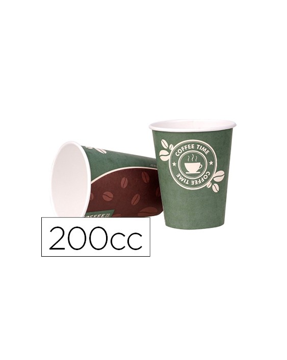 Vaso termico carton 200 cc paquete de 50 unidades