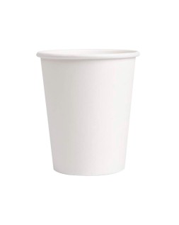 Vaso termico de carton blanco 220 cc paquete de 50 unidades