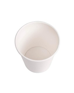 Vaso termico de carton blanco 220 cc paquete de 50 unidades