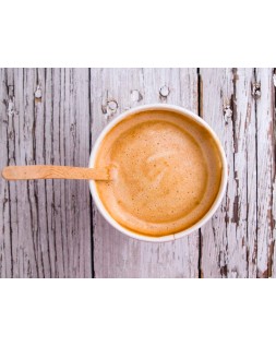 Paletina agitadora de madera 14 cm para el cafe con funda individual bolsa de 1000 unidades