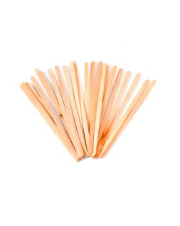 Paletina agitadora de madera 14 cm para el cafe con funda individual bolsa de 1000 unidades