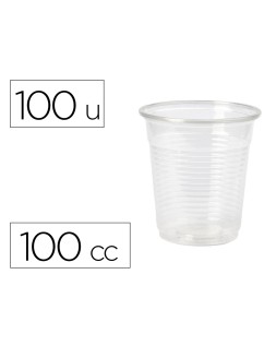 Vaso de plastico transparente 100 cc paquete de 100 unidades