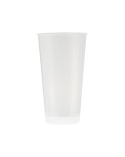 Vaso de plastico reutilizable transparente 400 ml paquete de 10 unidades