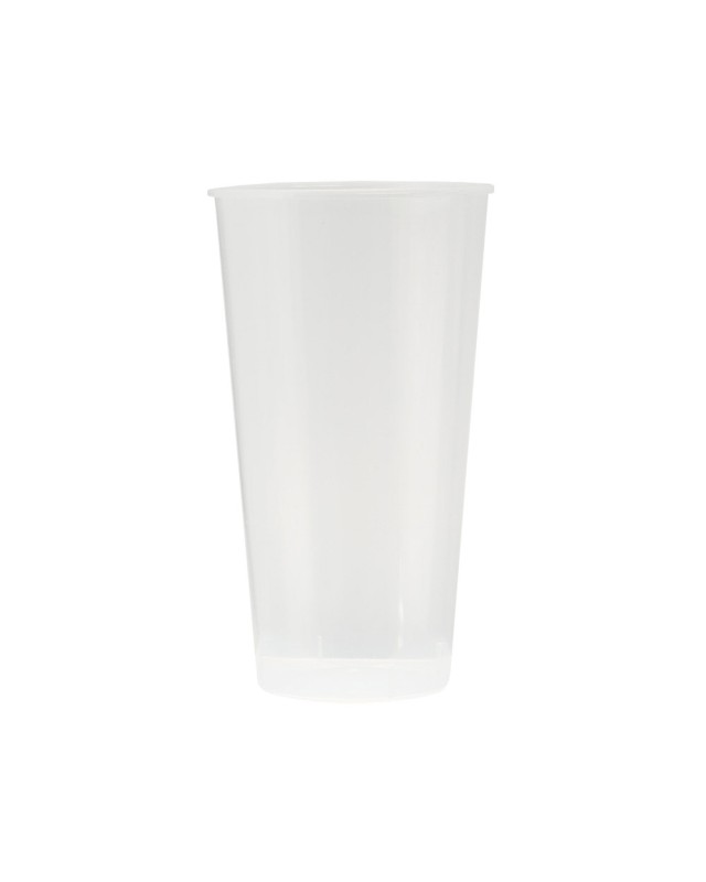 Vaso de plastico reutilizable transparente 400 ml paquete de 10 unidades