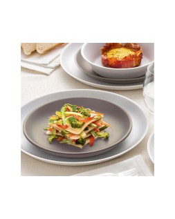 Plato polipropileno archivo 2000 hondo 17,8 cm diametro reutilizable e irrompible libre bpa color gris