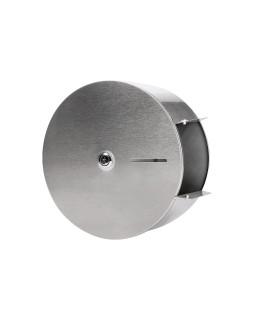 Dispensador q-connect de papel higienico jumbo acero inoxidable 115x254x265 mm