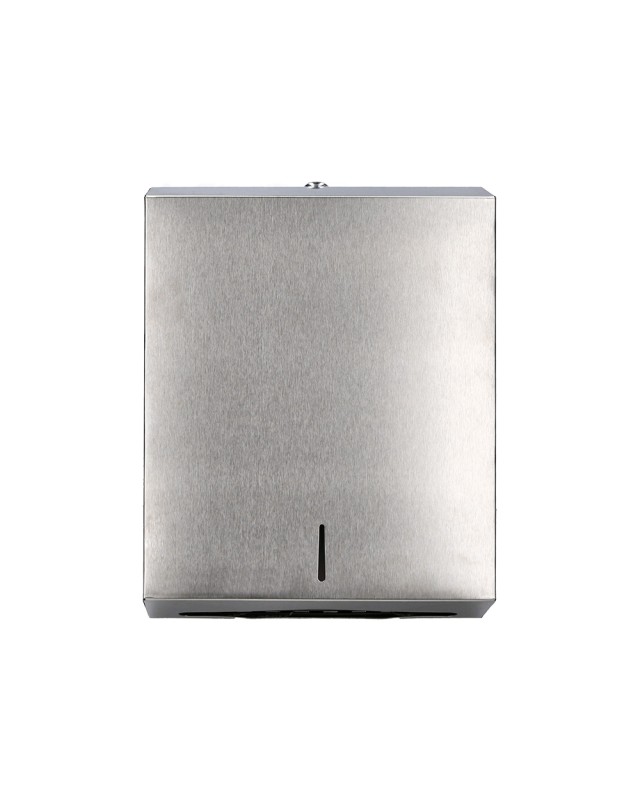 Dispensador q-connect de toallitas de papel acero inoxidable 283x100x365 mm