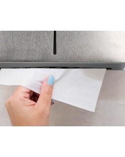 Dispensador q-connect de toallitas de papel acero inoxidable 283x100x365 mm