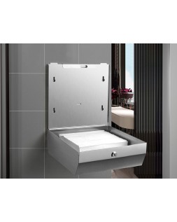 Dispensador q-connect de toallitas de papel acero inoxidable 283x100x365 mm