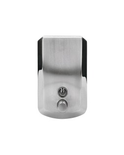 Dispensador manual q-connect de jabon 800 ml acero inoxidable 115x56x179mm