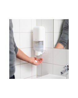 Dispensador de jabon y desinfectante tork s4 plastico blanco capacidad 1000 ml 305x122x106 mm