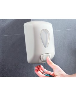 Dispensador gel lavamanos dahi abs color blanco capacidad 0,9l 210x128x90 mm