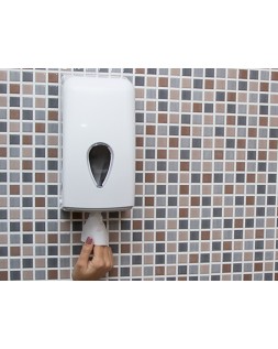 Dispensador papel higienico dahi domestico mixto abs color blanco 277x135x135 mm