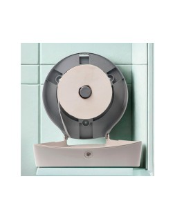 Dispensador papel higienico industrial buga fabricado en abs color blanco