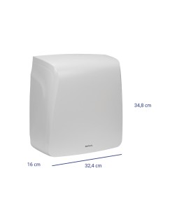 Dispensador maul care reciclable para toallas plegadas en v fabricado en abs