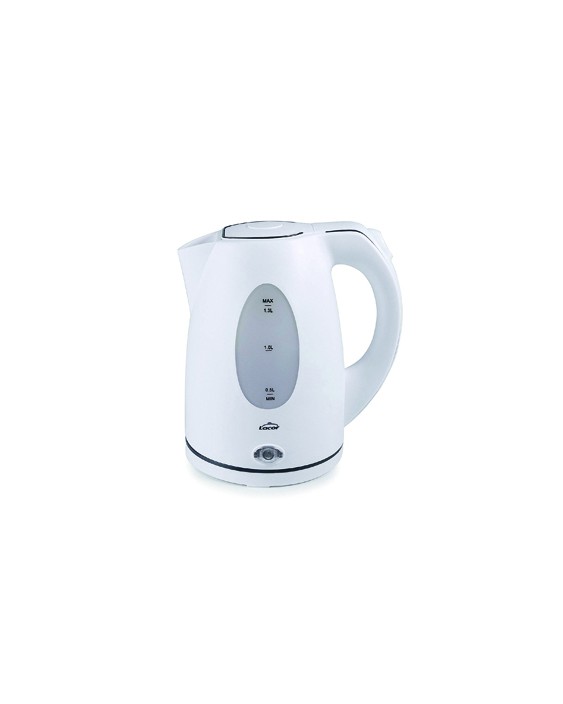Hervidor de agua lacor electrico color blanco potencia 2000w capacidad 1,5 l