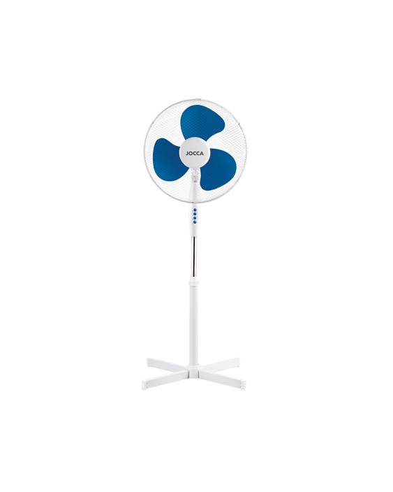 Ventilador de pie jocca 3 velocidades cabezal reclinable 40w diametro 400 mm 420x520x1200mm