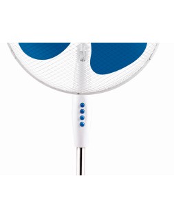 Ventilador de pie jocca 3 velocidades cabezal reclinable 40w diametro 400 mm 420x520x1200mm