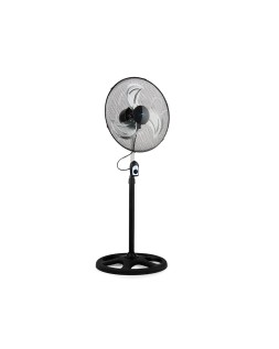 Ventilador de pie avant 3 velocidades cabezal reclinable oscilante 120 diametro 450 mm color negro