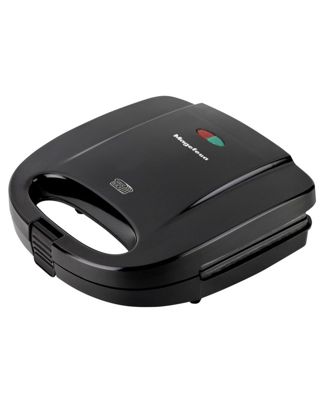 Sandwichera magefesa suisse black 750w con asa fria al tacto antiadherente