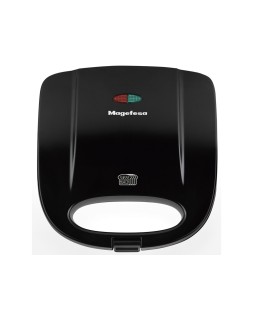 Sandwichera magefesa suisse black 750w con asa fria al tacto antiadherente