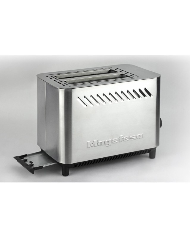 Tostador magefesa jour doble boca 820w acero inoxidable con bandeja recogemigas
