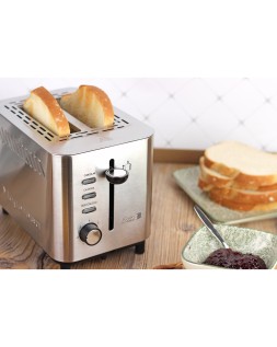 Tostador magefesa jour doble boca 820w acero inoxidable con bandeja recogemigas