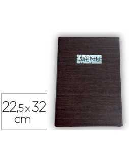 Porta menus liderpapel pu con sujeccion en esquinas para 2 hojas 22,5 x 32 cm