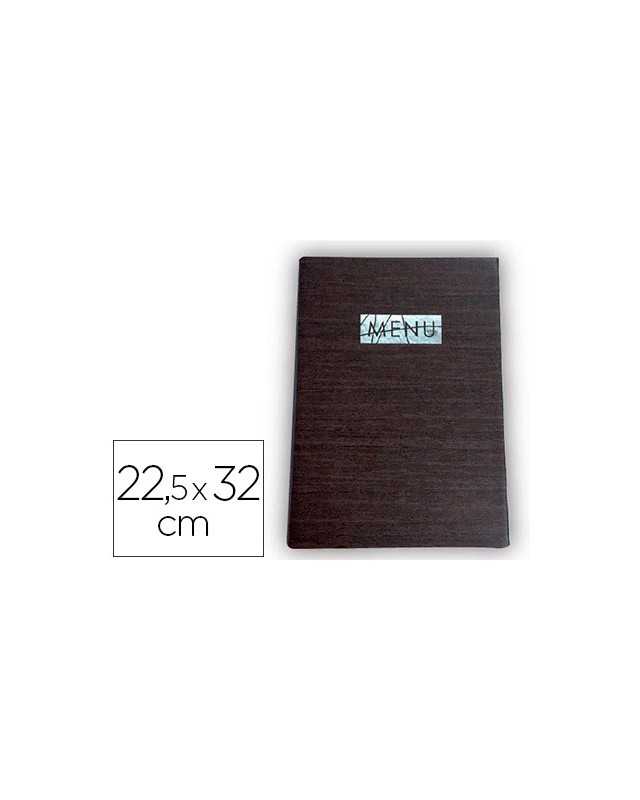 Porta menus liderpapel pu con sujeccion en esquinas para 2 hojas 22,5 x 32 cm