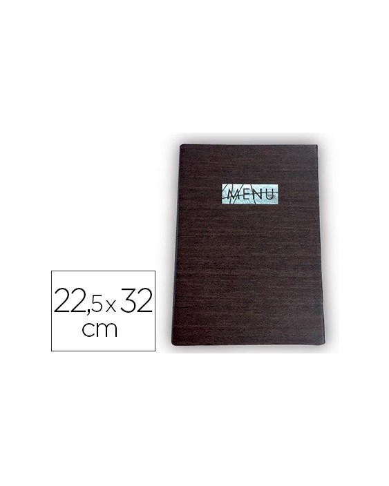 Porta menus liderpapel pu con sujeccion en esquinas para 2 hojas 22,5 x 32 cm