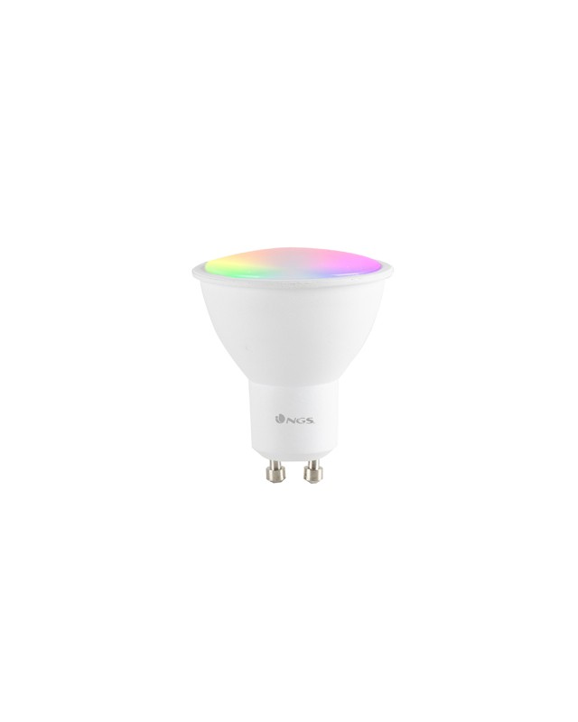 Bombilla ngs bulb wifi led gleam 510c halogena colores 5w 460 lumenes base gu10 regulable en intesidad