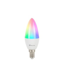 Bombilla ngs smart wifi led bulb gleam 514c halogena colores 5w 500 lumenes e14 regulable en intesidad