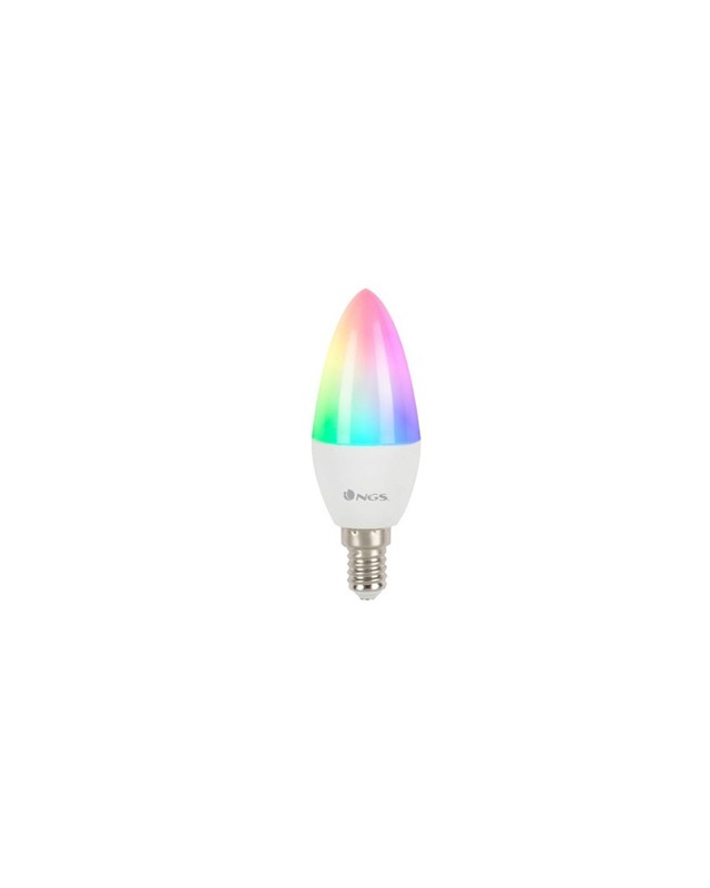 Bombilla ngs smart wifi led bulb gleam 514c halogena colores 5w 500 lumenes e14 regulable en intesidad