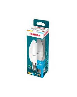 Bombilla led toshiba essential c37 e14 4.7w luz fria 6500k