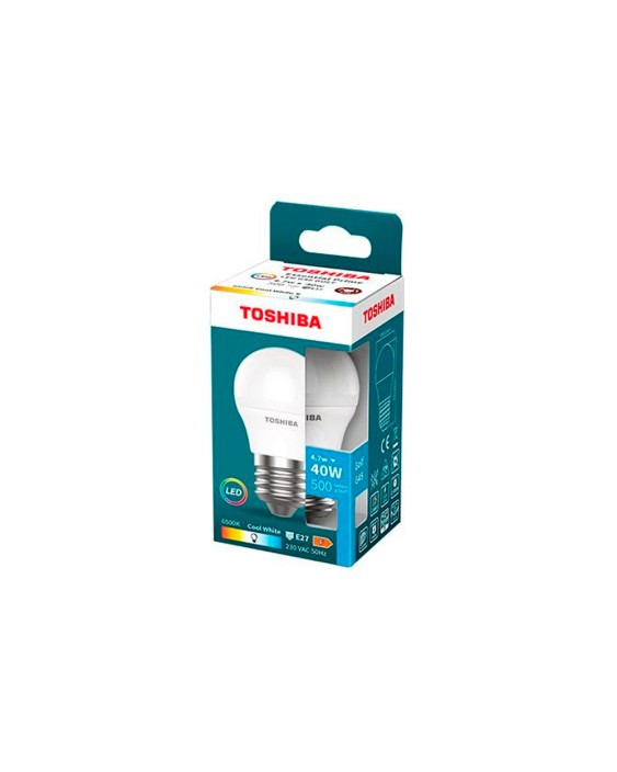 Bombilla led toshiba essential g45 e27 4.7w luz fria 6500k