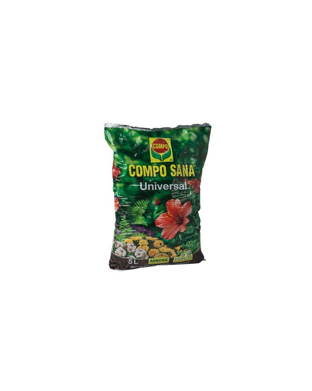Sustrato compo universal para plantas de interior y exterior saco de 5 litros