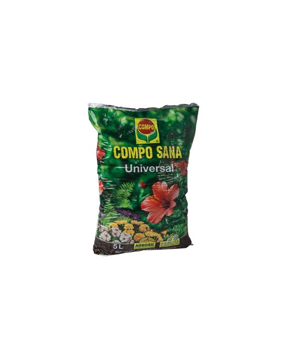 Sustrato compo universal para plantas de interior y exterior saco de 5 litros