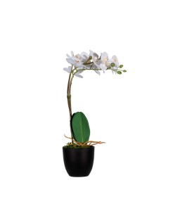 Flor artificial paperflow orquidea blanca 40 cm
