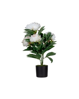Flor artificial paperflow peonia blanca 55 cm